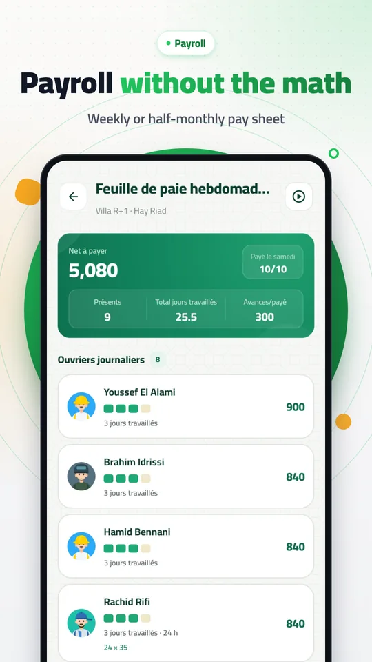 Screenshot of the Ochanti app 4